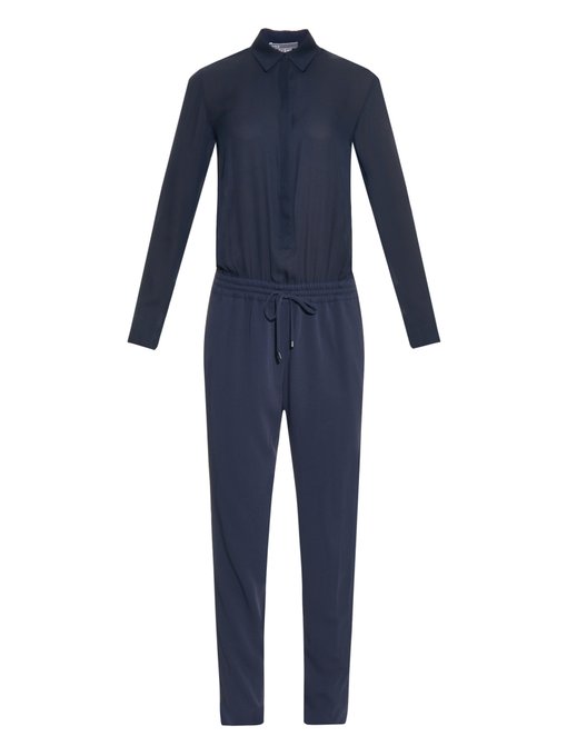 Button-front long-sleeved jumpsuit | Vince | MATCHESFASHION UK