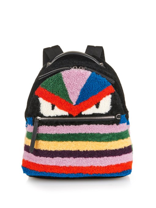 Bag Bugs rainbow shearling backpack | Fendi | MATCHESFASHION UK