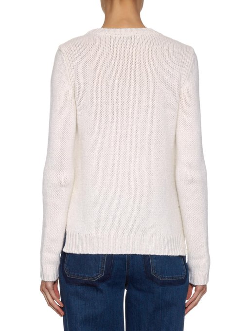 Heart-intarsia cashmere sweater | Valentino | MATCHESFASHION US