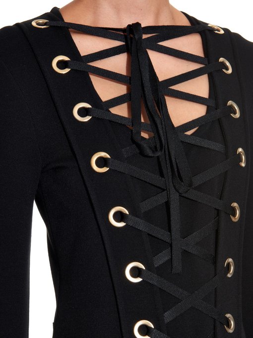 Lace-up jersey dress | Givenchy 