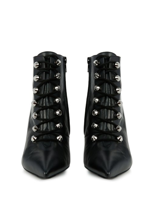Point-toe leather ankle boots | Balenciaga | MATCHESFASHION UK