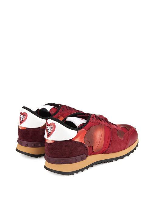 L'amour Rockrunner heart-print trainers 