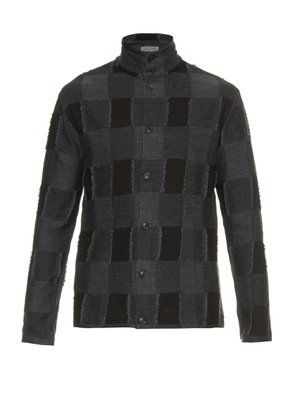 Patchwork-knit wool-blend cardigan | Yohji Yamamoto | MATCHESFASHION UK