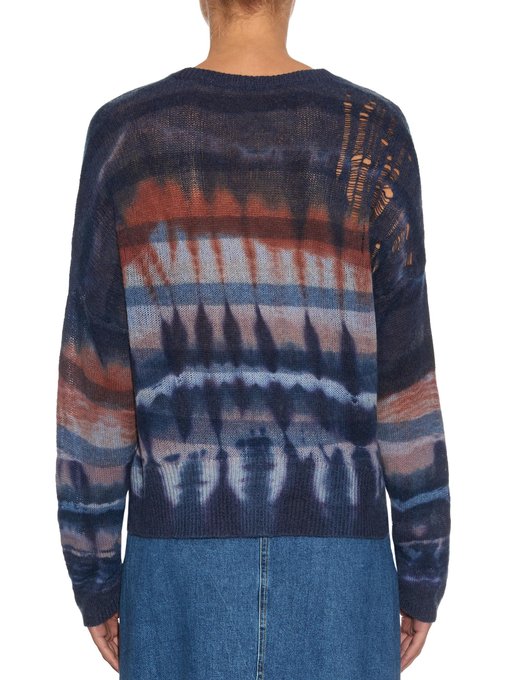 Hi Low tiedye knit sweater Raquel Allegra MATCHESFASHION UK