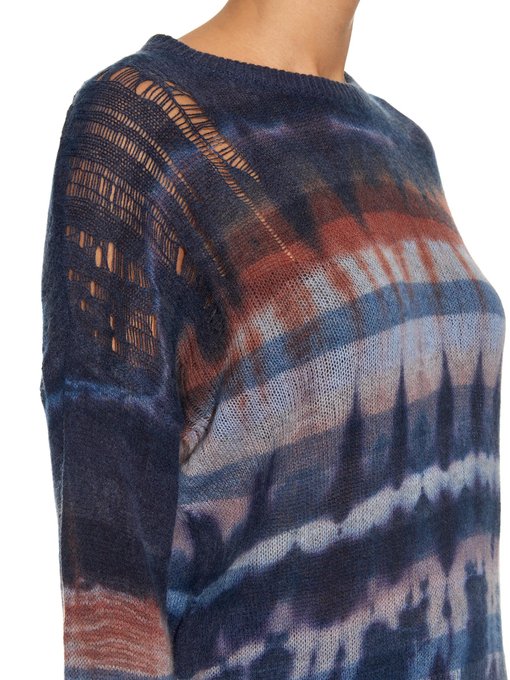 Hi Low tiedye knit sweater Raquel Allegra MATCHESFASHION UK