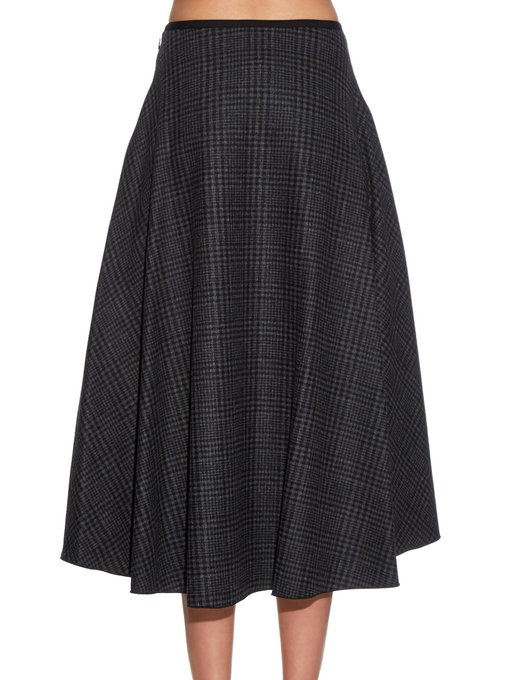 Prince of Wales-check wool skirt | Lanvin | MATCHESFASHION UK