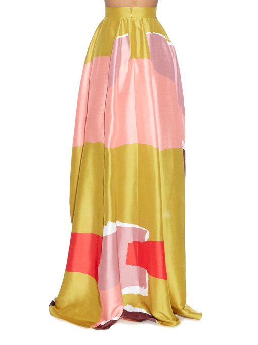 Rawson torn-paper print silk maxi skirt | Roksanda | MATCHESFASHION.COM UK