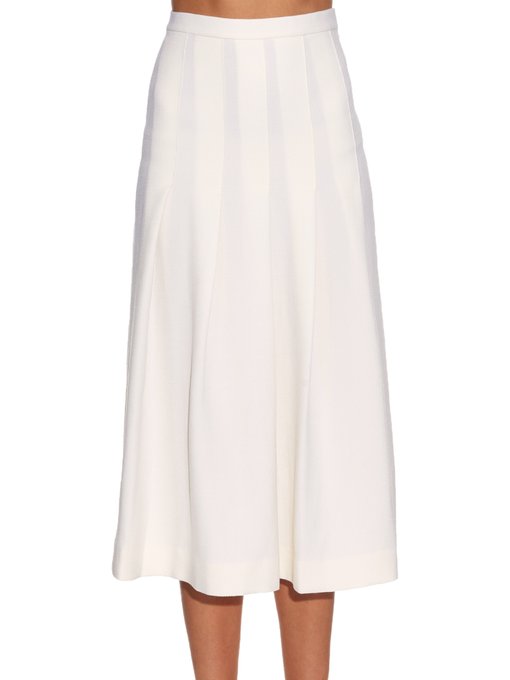 Dune wool-piqué pleated midi skirt | Mother Of Pearl | MATCHESFASHION ...