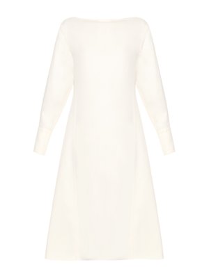 Buttoned-back silk-twill midi dress | Lemaire | MATCHESFASHION US