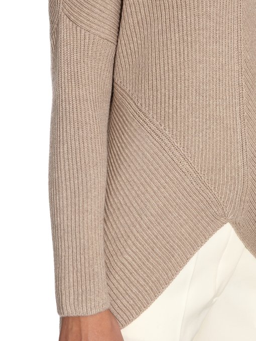 Asymmetric-hem wool-knit sweater | Stella McCartney | MATCHESFASHION US