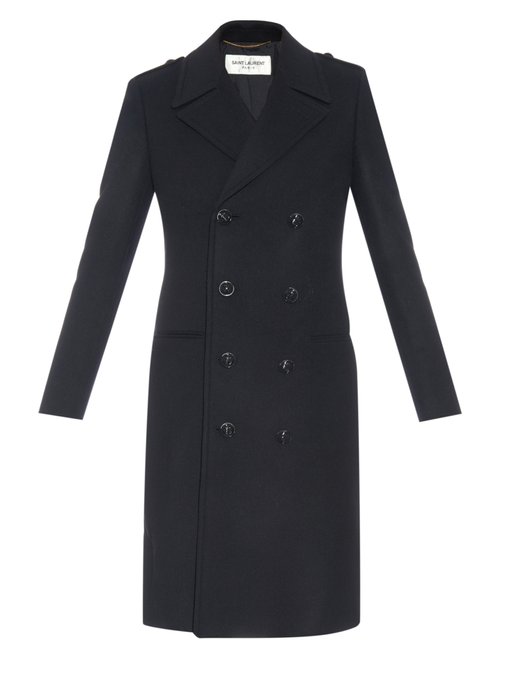 Chesterfield double-breasted wool coat | Saint Laurent | MATCHESFASHION UK