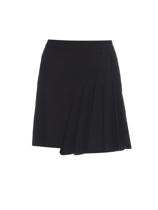Pleated-front mini skirt | Saint Laurent | MATCHESFASHION UK