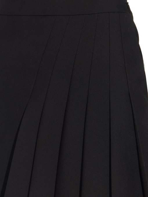 Pleated-front mini skirt | Saint Laurent | MATCHESFASHION UK