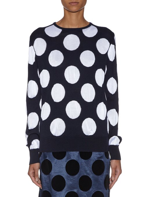Polka-dot jacquard wool-blend sweater | Toga | MATCHESFASHION US