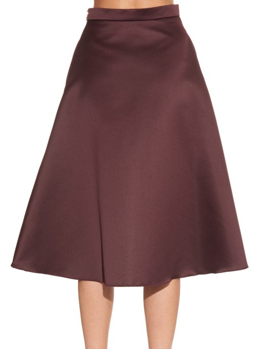 High-waist duchess-satin skirt | Rochas | MATCHESFASHION UK
