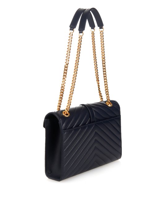 saint laurent classic monogram quilted leather shoulder bag