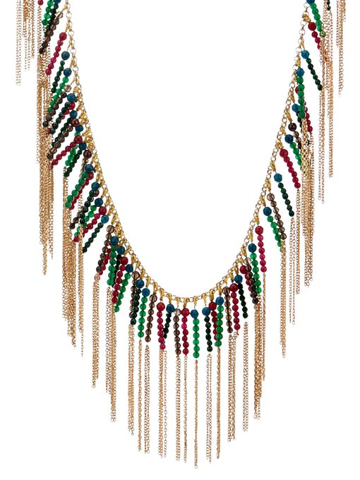 Nepal quartz fringe necklace | Rosantica | MATCHESFASHION UK