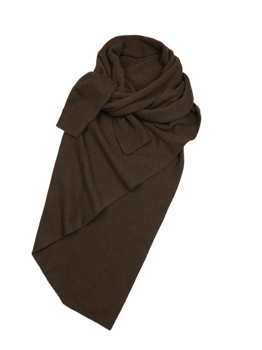 Maxi wool-knit wrap scarf | Lemaire | MATCHESFASHION UK