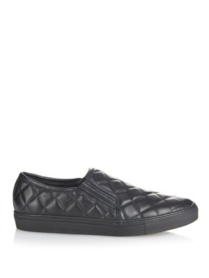 quilted leather shoes