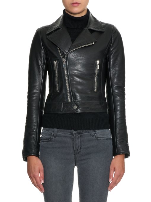 balenciaga classic biker jacket