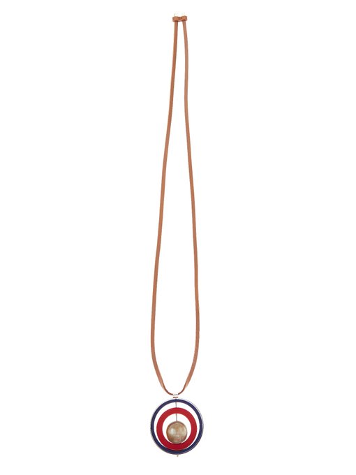 Horn, leather and resin necklace | Marni | MATCHESFASHION US