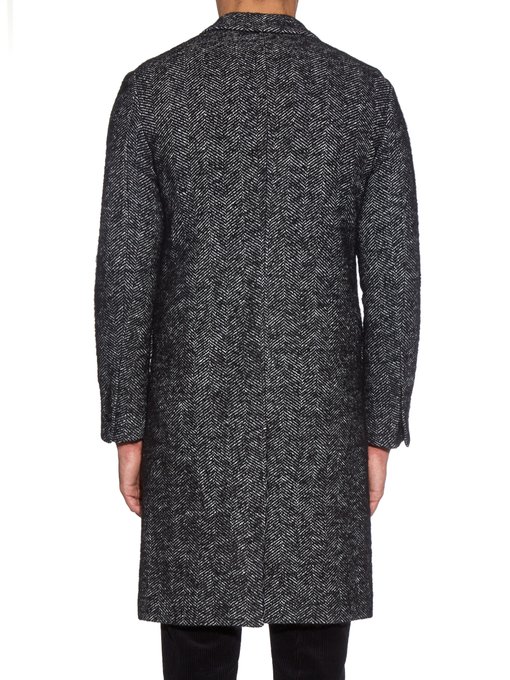 Herringbone wool and alpaca-blend coat | AMI | MATCHESFASHION UK