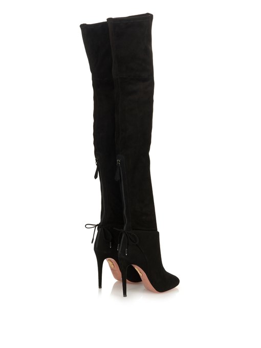 Giselle over-the-knee suede boots 