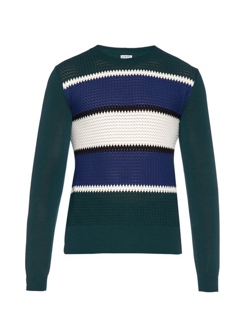 Striped cotton-knit sweater | Loewe | MATCHESFASHION UK
