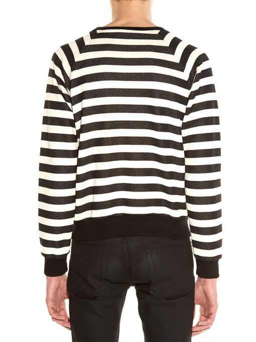 Striped crew-neck sweater | Saint Laurent | MATCHESFASHION US