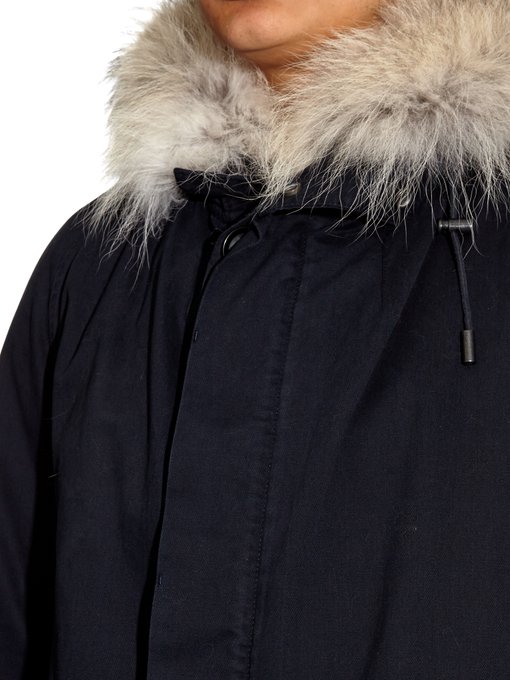 rabbit fur lined parka