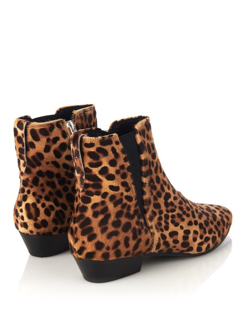 isabel marant leopard boots