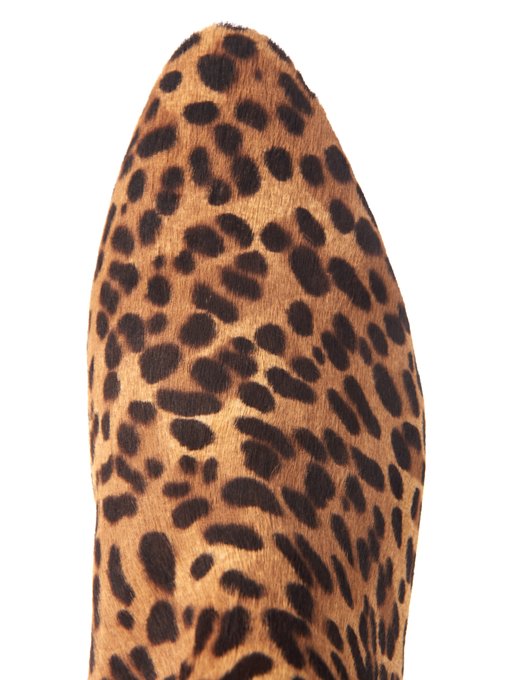 isabel marant leopard boots