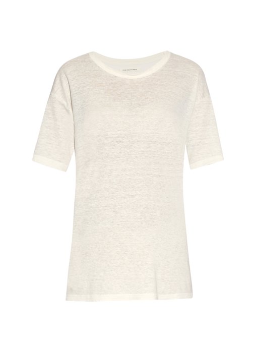 Keiran linen T-shirt | Isabel Marant Étoile | MATCHESFASHION UK