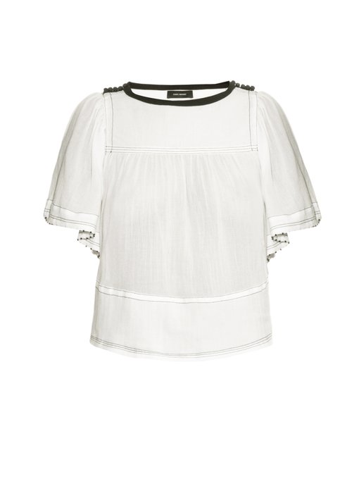 Pilar lightweight-cotton top | Isabel Marant | MATCHESFASHION US