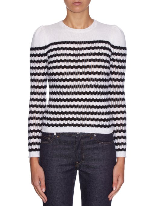 Striped wool and cashmere-blend sweater | REDValentino | MATCHESFASHION US