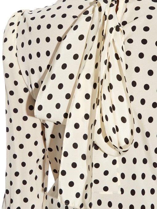 Polka-dot print silk blouse | REDValentino | MATCHESFASHION UK