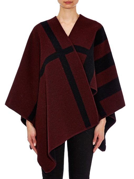 Wool And Cashmere Blend Reversible Cape Burberry Prorsum Matchesfashion Jp