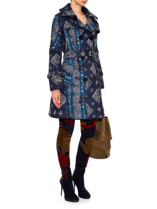 Paisley-print quilted trench coat | Burberry Prorsum | MATCHESFASHION US