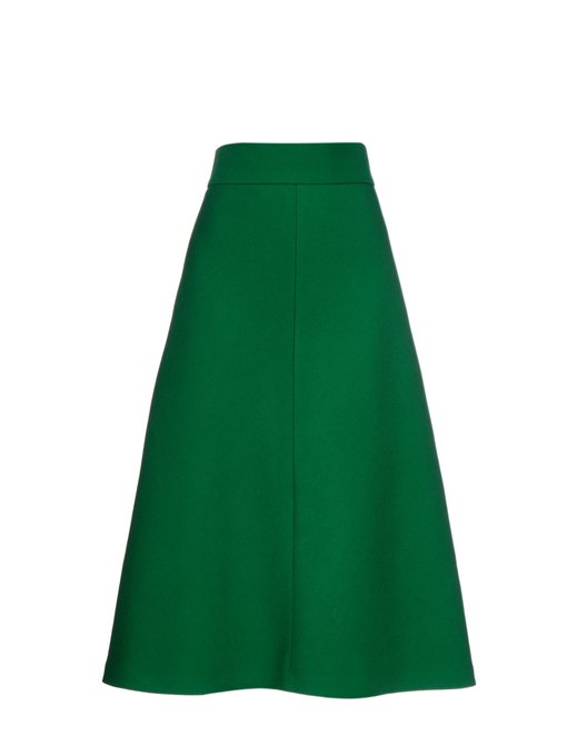 A-line wool-gabardine skirt | Jil Sander | MATCHESFASHION UK