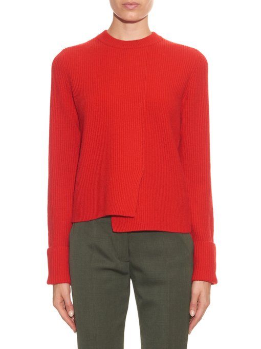 Slit-hem wool and cashmere-blend sweater | Proenza Schouler ...