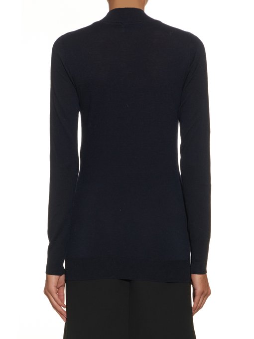 High-neck virgin wool-knit sweater | Lemaire | MATCHESFASHION US