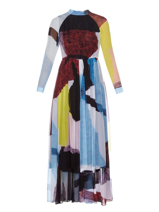 Collage silk-chiffon dress | Rachel Comey | MATCHESFASHION US
