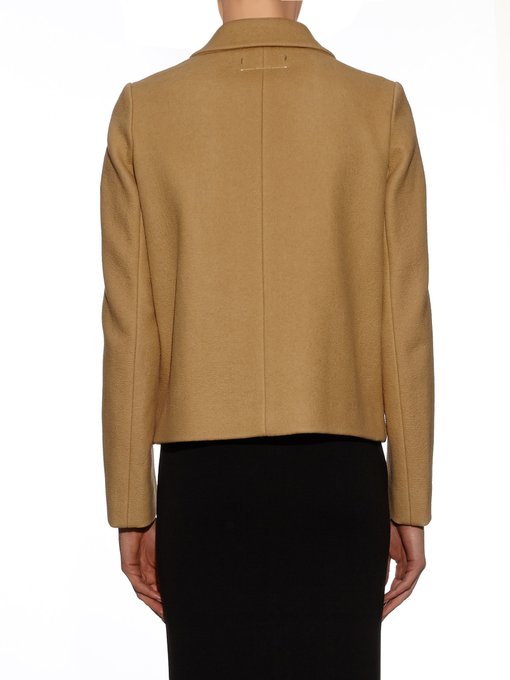 Double-breasted coated wool-blend blazer | MM6 by Maison Margiela ...