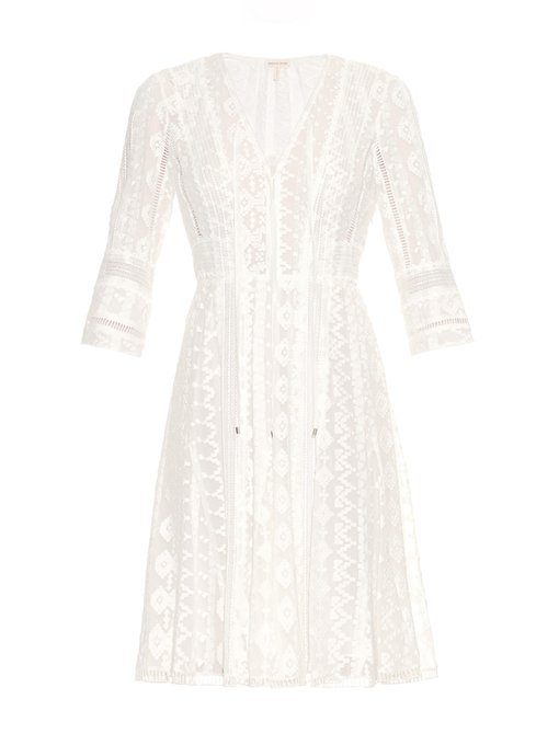 Embroidered silk-chiffon dress | Rebecca Taylor | MATCHESFASHION.COM US