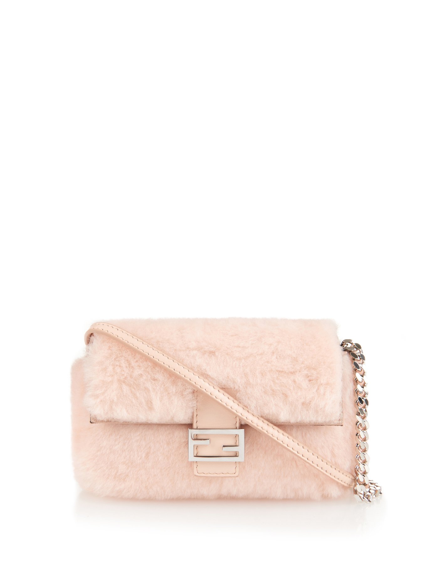 pink fluffy fendi bag