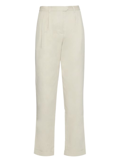 Cropped cotton-twill trousers | Rosie Assoulin | MATCHESFASHION UK