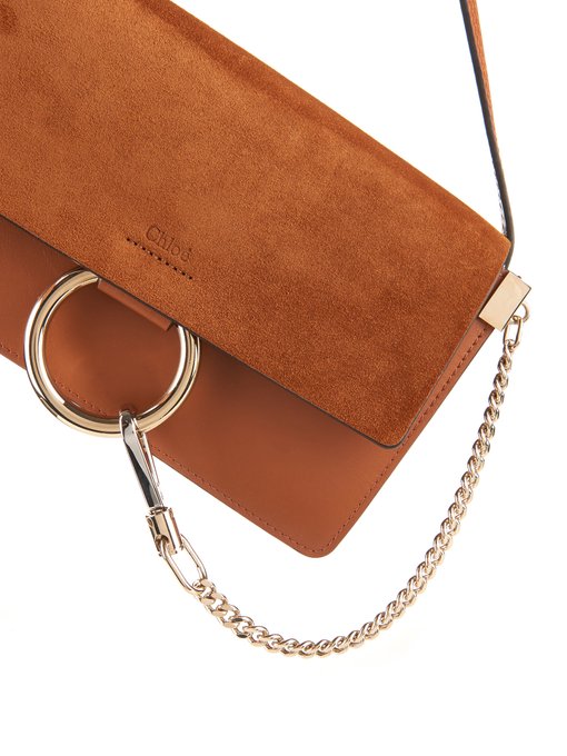 Faye small leather and suede cross-body bag | Chloé | MATCHESFASHION US
