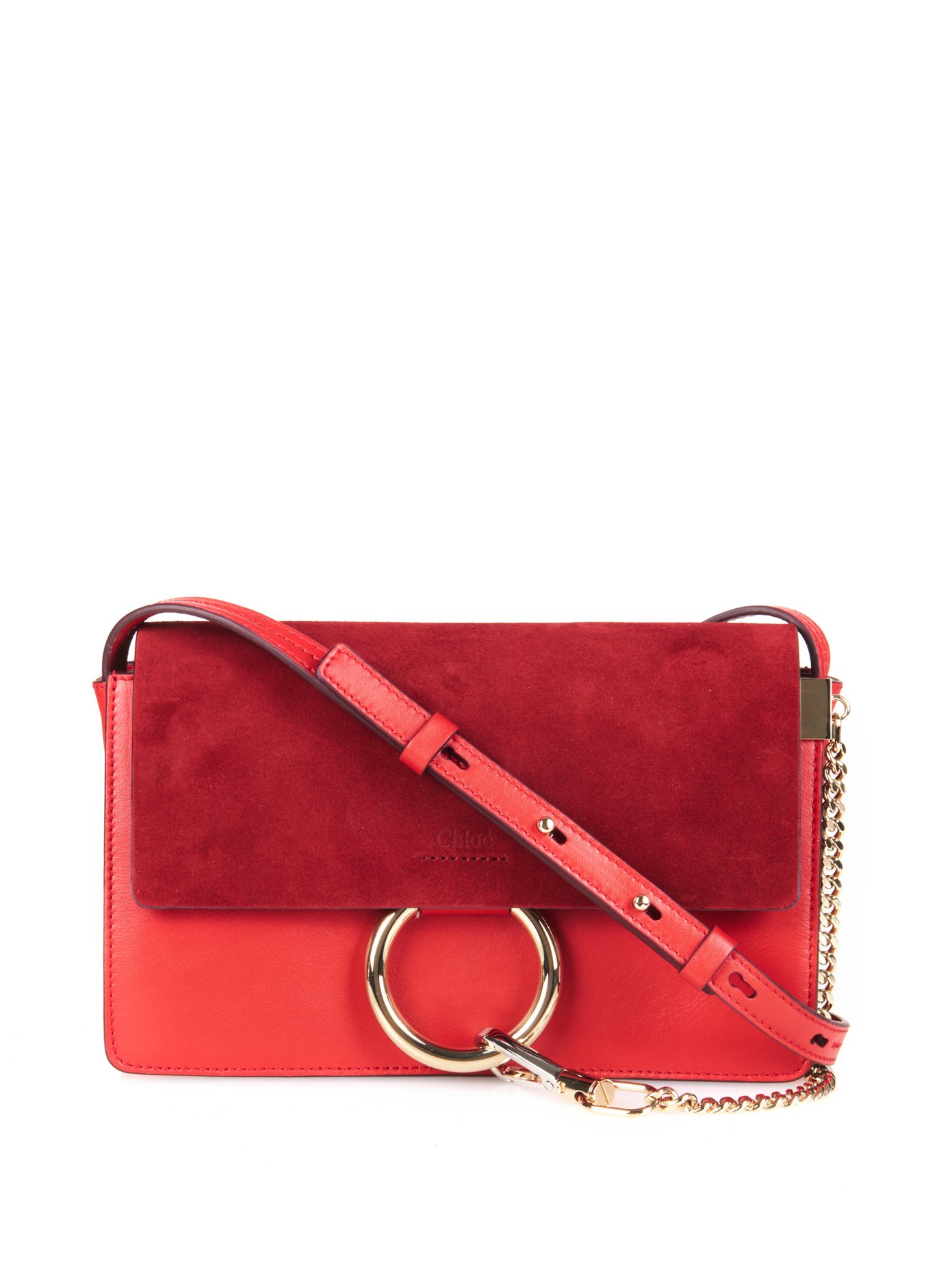 chloe faye bag red