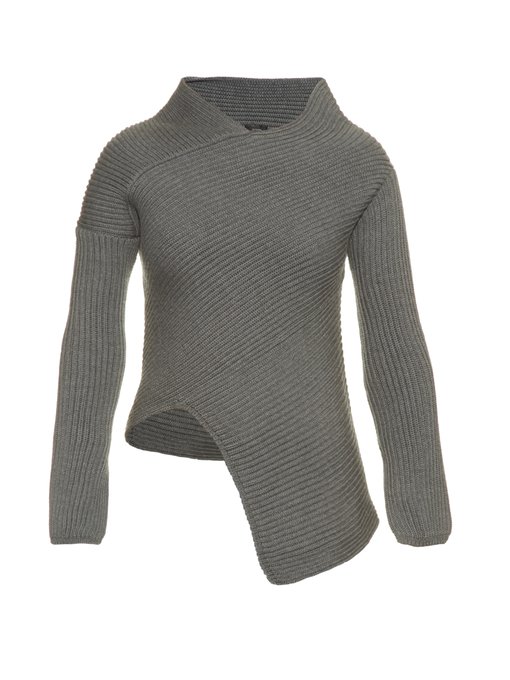 Asymmetric ribbed-knit sweater | Joseph | MATCHESFASHION US