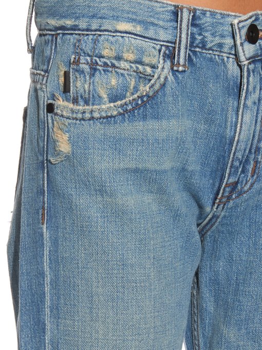 Distressed high-rise denim jeans | Helmut Lang | MATCHESFASHION US